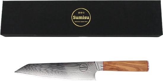 Sumisu Knives - Japans mes - Kiritsuke - Wood collection - 100% damascus staal - Koksmes - Geleverd in luxe geschenkdoos - Cadeau