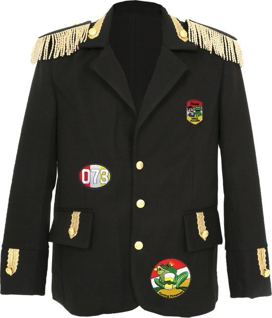 Veste Fjesta© Oeteldonk avec emblèmes - Luxe - Homme - Taille 60 - Déguisements Homme - Carnaval