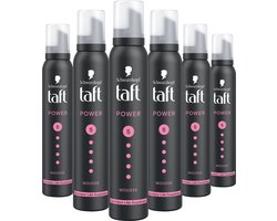 Taft Power Cashmere Mousse - Haarstyling - Haarmousse - - 6x 200 ml
