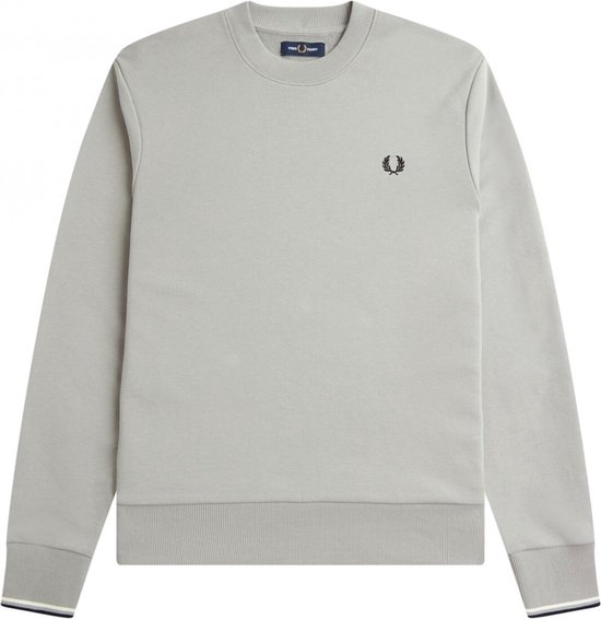 Fred Perry - Crew Neck Sweatshirt - Grijze Sweater-XXL