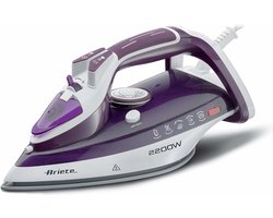 Ariete 6243/00 Stoomstrijkijzer - keramische zoolplaat - 2200 W - druppelstop - verticaal stomen - zelfreinigend