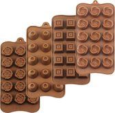Truffelvorm Set van 4 verpakkingen Food Grade anti-aanbaksiliconen Jelly Chocolade Snoep IJsvormen
