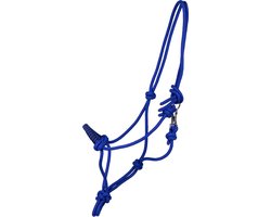QHP - Touwhalster met Clip - Kobalt Blauw - Pony