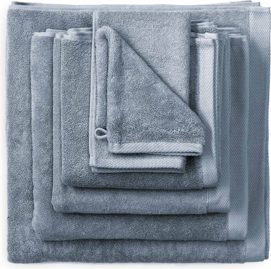 Heckett & Lane 3 stuks Premium Washand 16 x 21 cm Insignia Blue