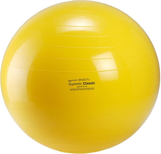Gymnic Classic Fitnessbal 45 cm. geel - Ronde Zitbal