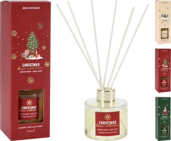 Kerst Geurset Met Geurstokjes 100ml 7cm