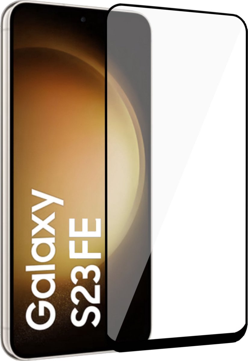 Geschikt voor Samsung Galaxy S23 FE - Screenprotector - Gehard Glas - Full GuardCover