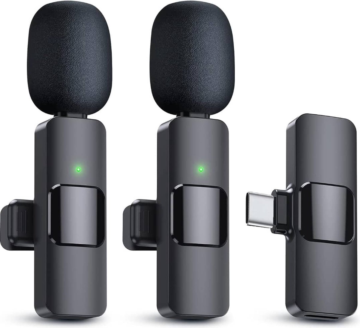 Clever4Ever - Lavelier Microfoon - Dasspeld Microfoon - Draadloos - USB C