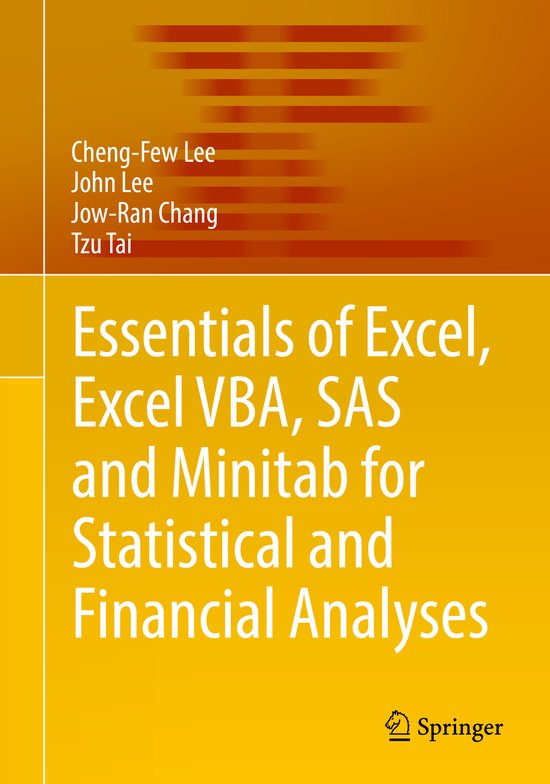 Essentials of Excel Excel VBA SAS and Minitab for Statistica ... - cover