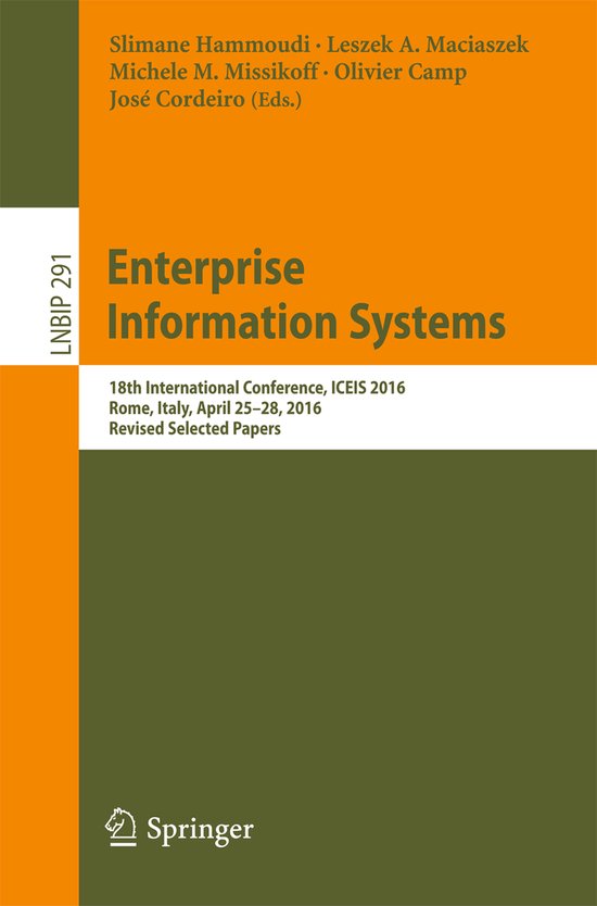 Lecture Notes in Business Information Processing291- Enterpr ... - cover