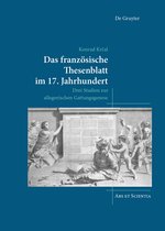 Ars et Scientia27-Das französische Thesenblatt im 17. Jahrhundert