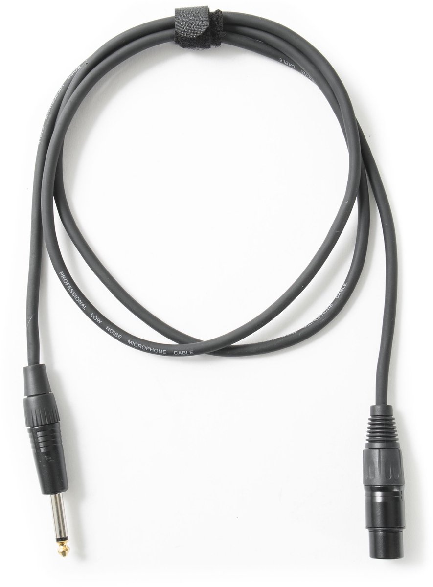 DAP Audio Microfoon Kabel - Female XLR naar Jack Mono - 1,5m (Zwart)