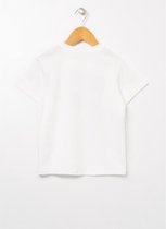 Koton 2YKB16991OK Kinderen Mannen T-shirt - Gebroken wit/001 - 4-5 jaar