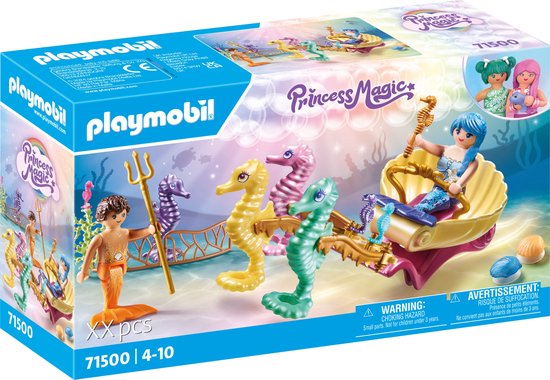 PLAYMOBIL Princess Magic Zeemeermin zeepaard koets - 71500