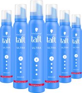 Taft - Ultra Strong Mousse - Haarmousse - Haarstyling - Voordeelverpakking - 6 x 200 ml