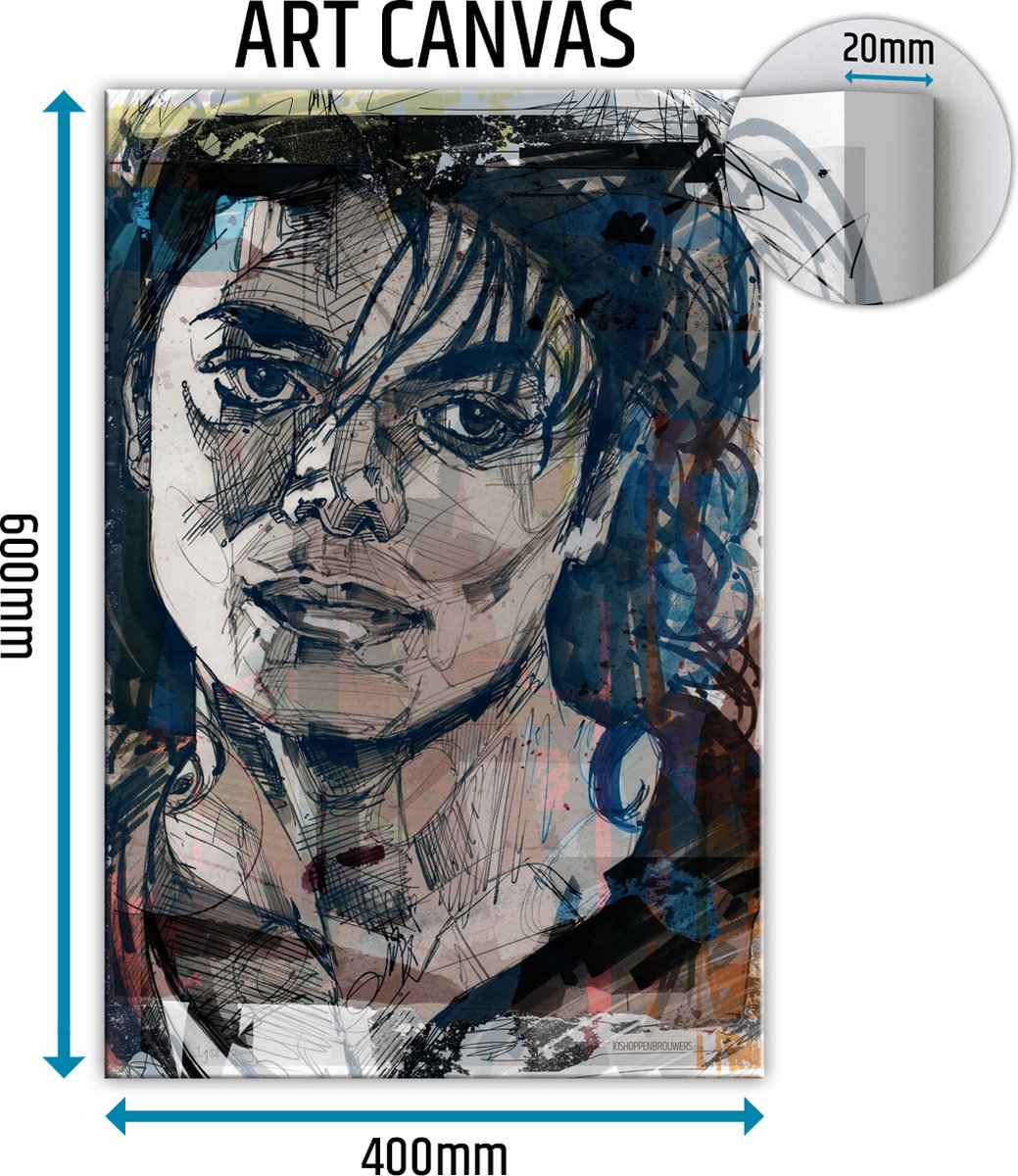 Michael Jackson 02 canvas schilderij 40x60 cm