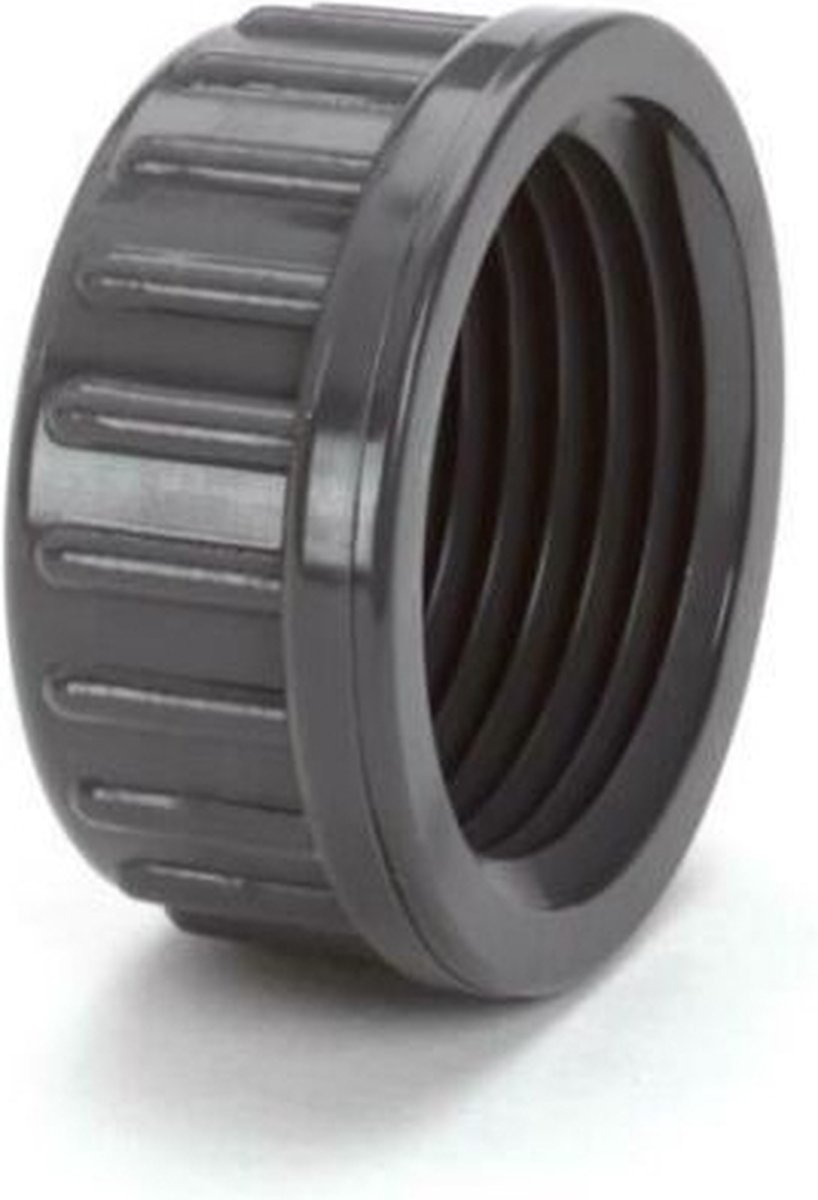 pvc druk schroefkap, 1x binnendraad 1.1/4 inch