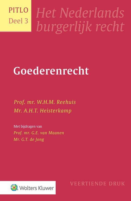 Pitlo 3 - Goederenrecht - W.H.M. Reehuis