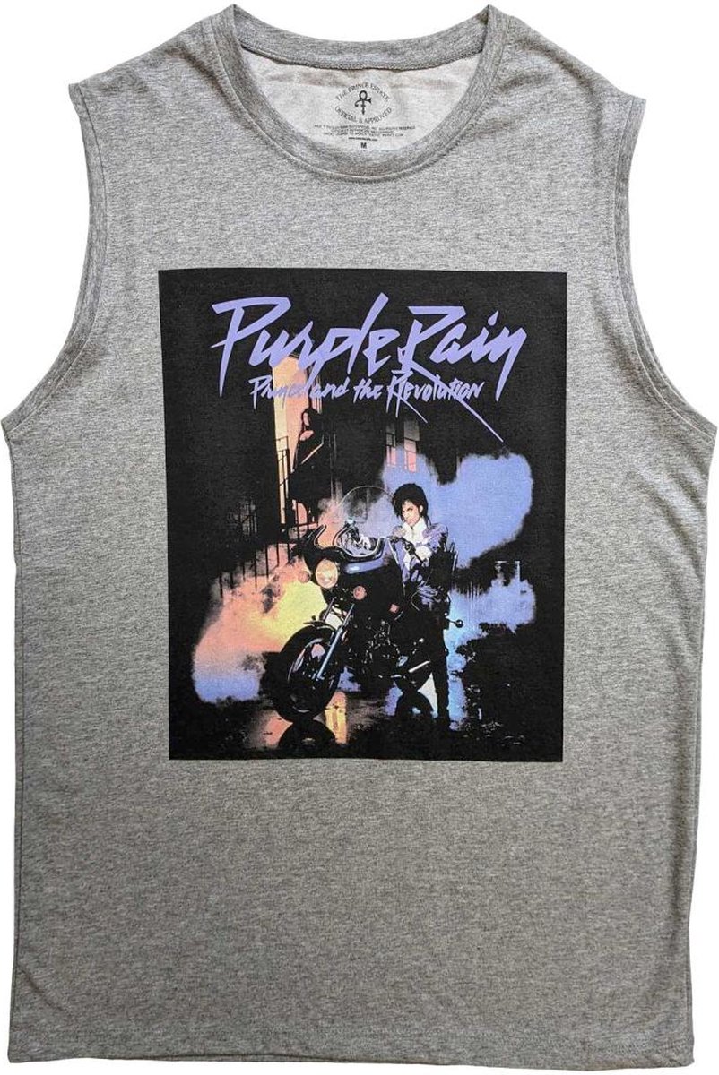 Prince - Purple Rain Tanktop - L - Grijs