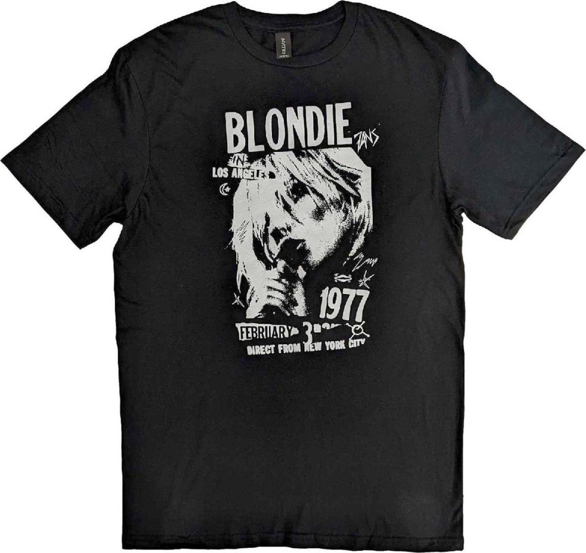 Blondie - 1977 Vintage Heren T-shirt - 2XL - Zwart