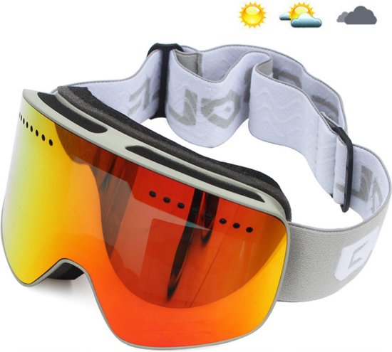 Lunettes de ski - Femme - Homme - Lunettes de soleil de ski - Coupe-vent -  Protection