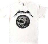 Metallica - Black Album Poster Heren T-shirt - L - Wit