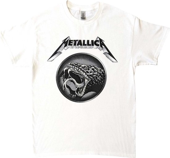 Metallica - Black Album Poster Heren Tshirt - Wit