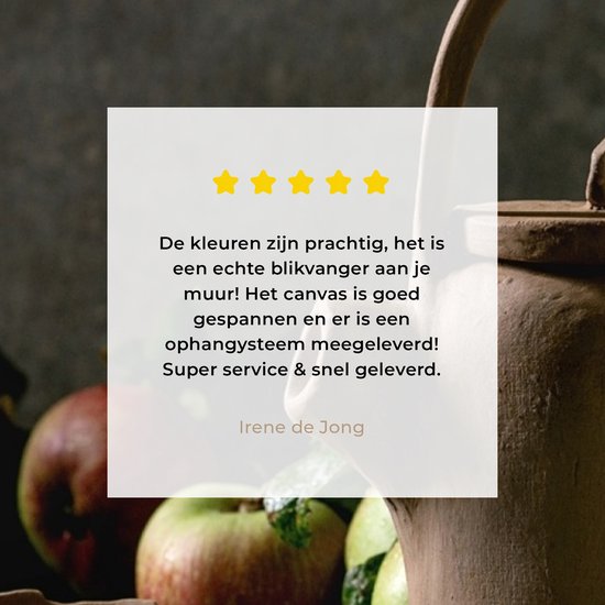 Toile Peinture Théière - Thee - Nature Morte - 150x100 cm - Décoration murale