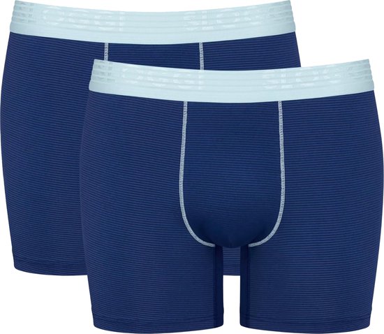 Sloggi Men EVER Cool Short - heren boxershort korte pijp (2-pack) - blauw - Maat: XL