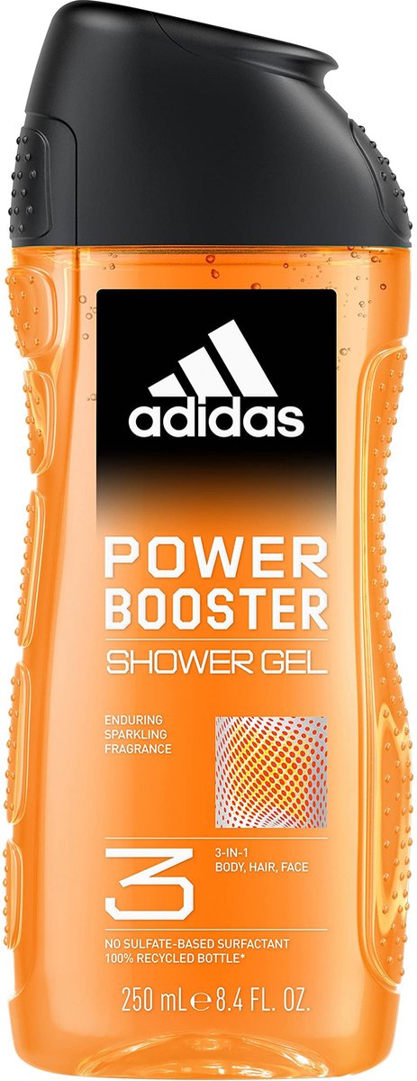 Goedkoopste Adidas - 3-in-1 Douchegel - Power Booster - Sprankelende Geur - Gerecyclede Verpakking - 250 ml
