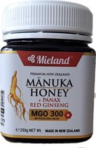 Manuka Honing MGO 300+ met Rode Panax Ginseng, 250 gram