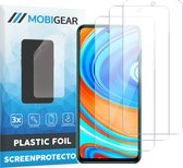 Mobigear Screenprotector geschikt voor Xiaomi Redmi Note 9 Pro | Mobigear Screenprotector Folie - Case Friendly (3-Pack)