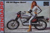 Plaque murale - Zundapp KS 50 Super Sport -20x30cm-