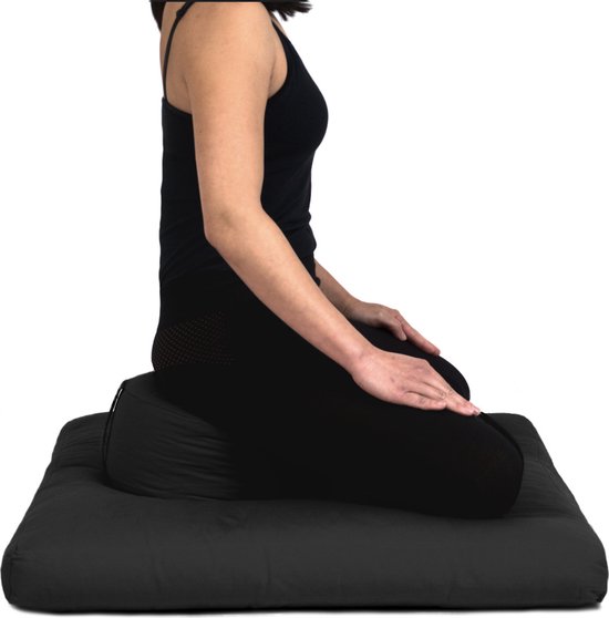 Yogitri Meditatiekussen ECO Raja rond - Antraciet Grijs van Yogitri — afbeelding 4