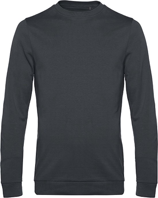 2-Pack Sweater 'French Terry' B&C Collectie maat M Asphalt Grijs