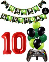 Cijfer Ballon 10 Game Videospel Verjaardag Thema - De Versiering voor de Gamers Birthday Party van Snoes