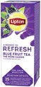 Thee lipton refresh blue fruit tea 25x1.5gr | Pak a 25 stuk | 6 stuks