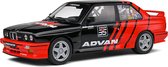 Het 1:18 gegoten model van het BMW 3-Serie M30 Advan Rally Drift Team uit 1990. De fabrikant van het schaalmodel is Solido. Dit model is alleen online verkrijgbaar