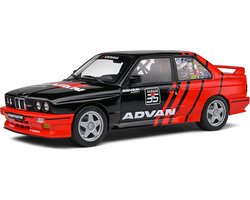 Het 1:18 gegoten model van het BMW 3-Serie M30 Advan Rally Drift Team uit 1990. De fabrikant van het schaalmodel is Solido. Dit model is alleen online verkrijgbaar