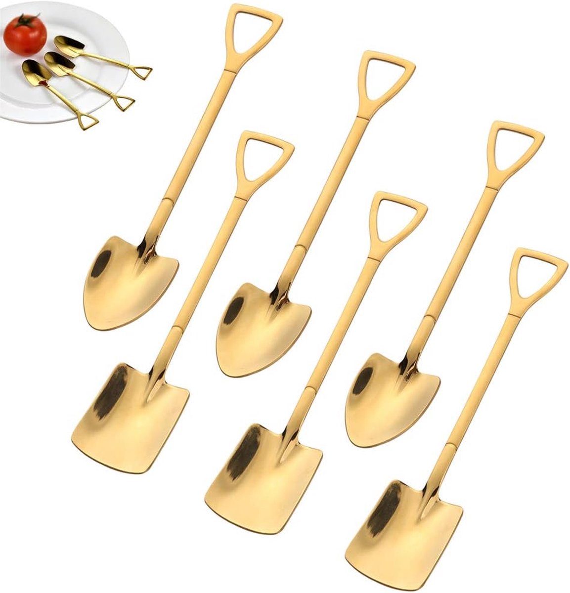 theelepeltjes - koffielepels van roestvrij staal, vaatwasmachinebestendig,(6 Pieces)