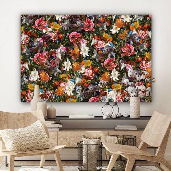 Oude Meesters Canvas - 120x80 - Peinture sur toile - Fleurs - Art - Oude Meesters