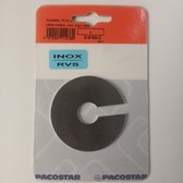 Huisnummer "c" Pacostar Inox RVS Lijm 60mm