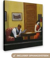 Salle de peinture sur toile à New York - Edward Hopper - 50x50 cm - Décoration murale
