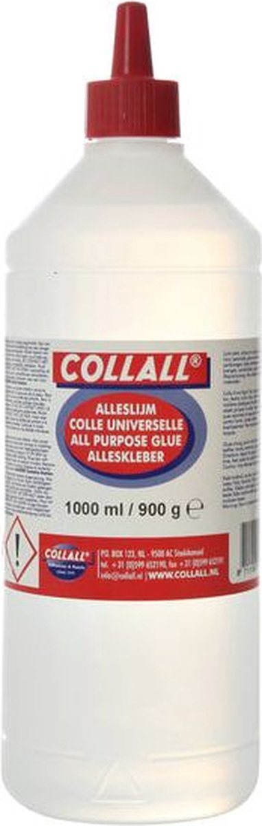Alleslijm collall 1000ml | Fles a 1000 milliliter | 6 stuks