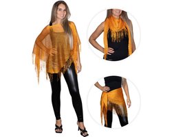 Glitter - sexy beach jurkje - festival poncho - strand topje - pareo - oranje - EK WK voetbal - Olympische spelen - Nederlands Elftal -