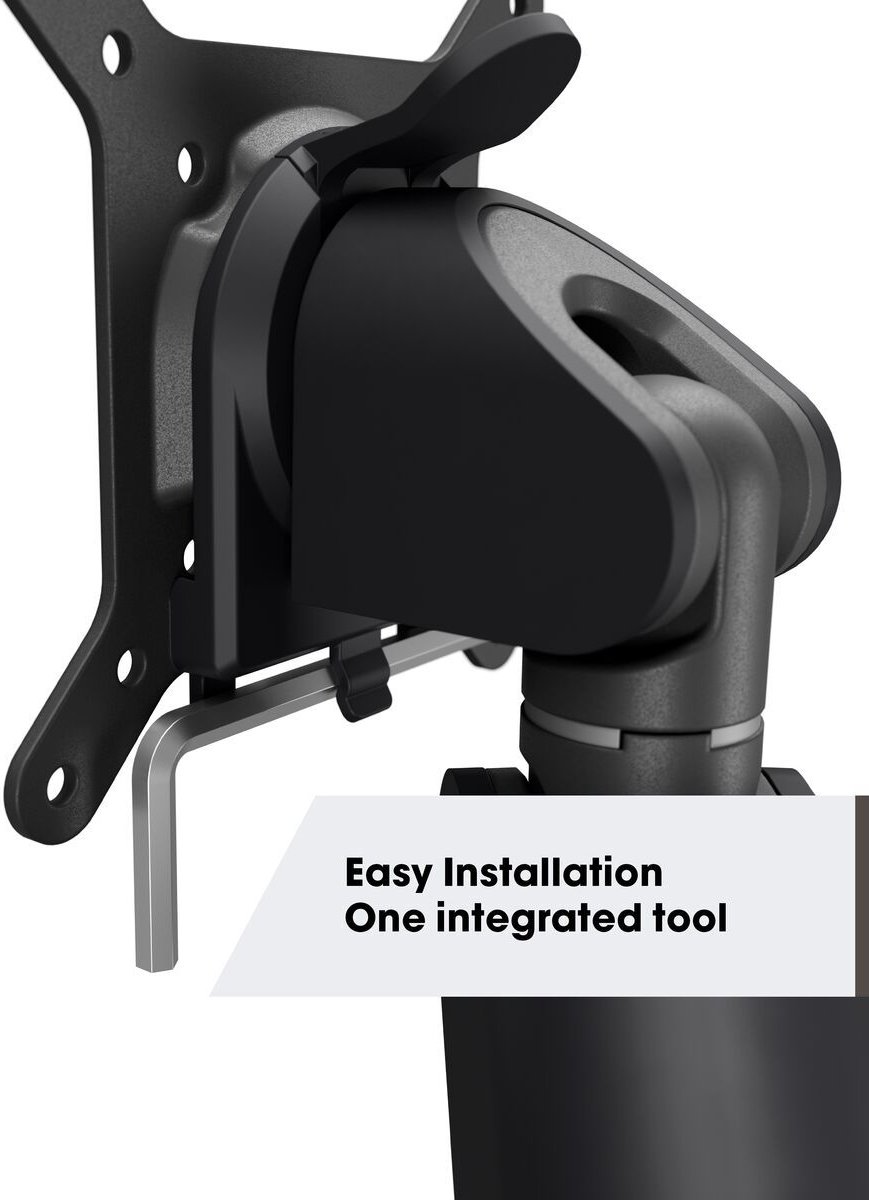 Vogel's MOMO 2237 Monitor arm Motion voor twee monitoren (zwart) thumbnail 3