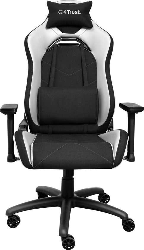 Trust GXT 714W Ruya - Gaming Stoel – Ergonomisch – Bureaustoel – Verstelbaar – Gamestoelen – Gaming Chair – Wit