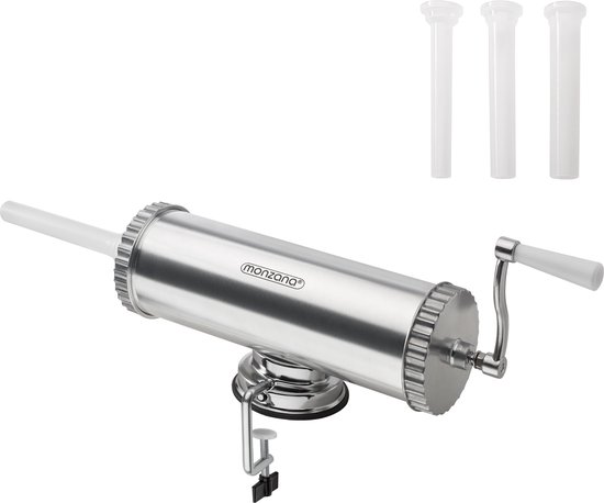 Monzana Worstenvuller - 2,5kg vulcapaciteit 58x16x11,5cm - Zilver — afbeelding 2