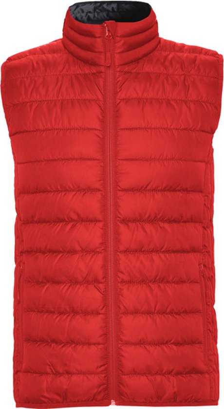 Rode gewatteerde bodywarmer met polyester dons model Oslo merk Roly maat 2XL