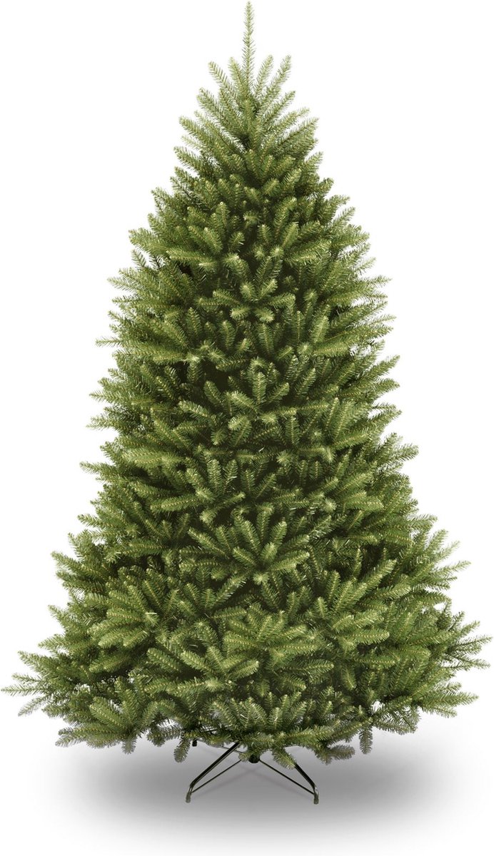 Dunhill kunstkerstboom - 183 cm - groen - Ø 117 cm - 1.430 tips - metalen voet